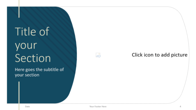 Tema Imperial Gratis Para PowerPoint Y Google Slides - Diapositiva de Sección