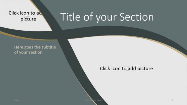 Plantilla Eleganza Gratis Para PowerPoint Y Google Slides - Diapositiva de Sección