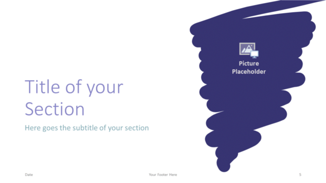 Trayectorias Plantilla Gratis Para PowerPoint Y Google Slides - Diapositiva de Sección