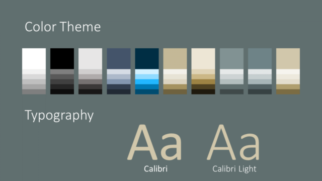 Plantilla Eleganza Gratis Para PowerPoint Y Google Slides - Diapositiva con la Paleta de Colores