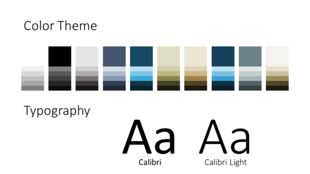 Tema Imperial Gratis Para PowerPoint Y Google Slides - Diapositiva con la Paleta de Colores