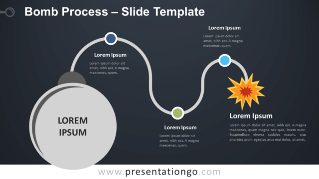 Proceso de Bomba Gráfico Gratis Para PowerPoint Y Google Slides