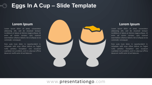 Huevos en Una Taza Gráfico Gratis Para PowerPoint Y Google Slides