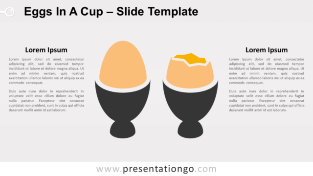 Huevos en Una Taza Gráfico Gratis Para PowerPoint Y Google Slides