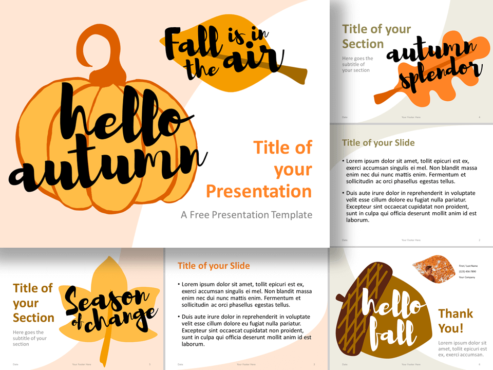 Plantilla de Otoño Gratis Para PowerPoint Y Google Slides