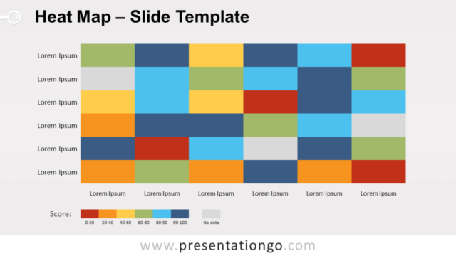 Mapa de Calor Diagrama Gratis Para PowerPoint Y Google Slides