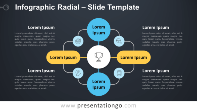 Infografía Radial Gratis Para PowerPoint Y Google Slides