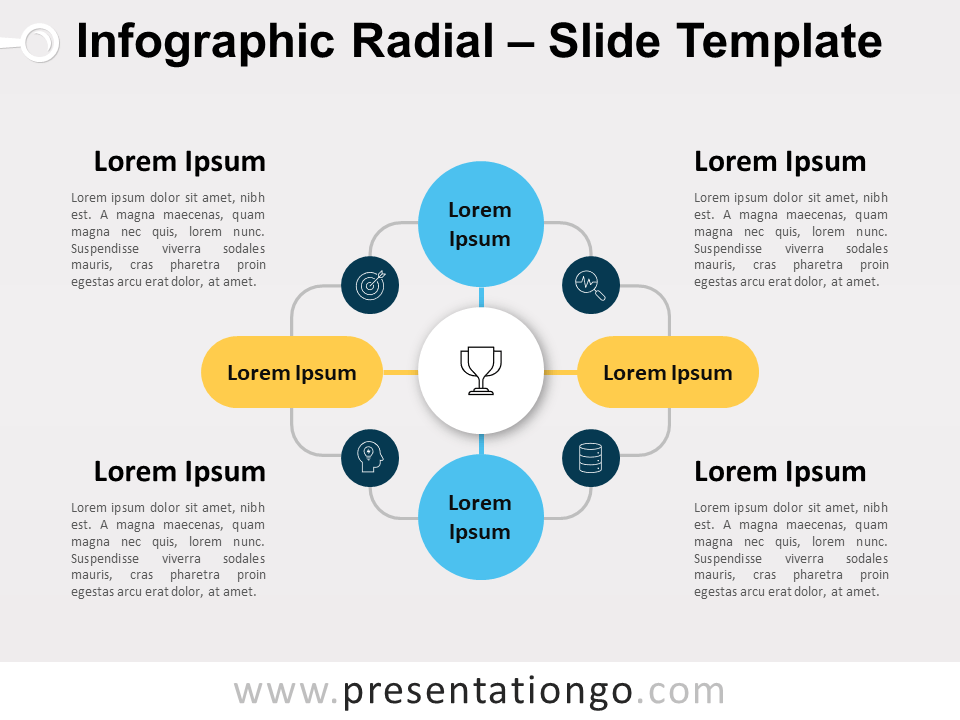 Infografía Radial Gratis Para PowerPoint Y Google Slides