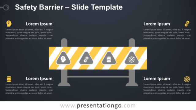 Barrera de Seguridad Gráfico Gratis Para PowerPoint Y Google Slides