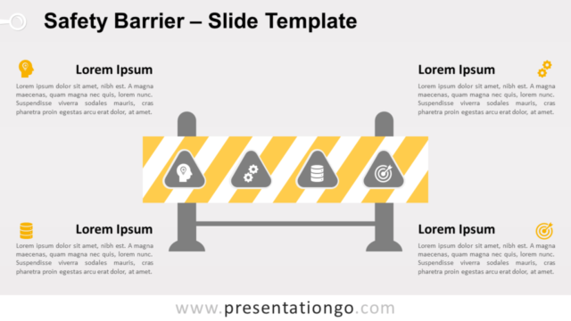 Barrera de Seguridad Gráfico Gratis Para PowerPoint Y Google Slides