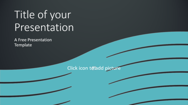 Plantilla de Ondas Gratis Para PowerPoint Y Google Slides