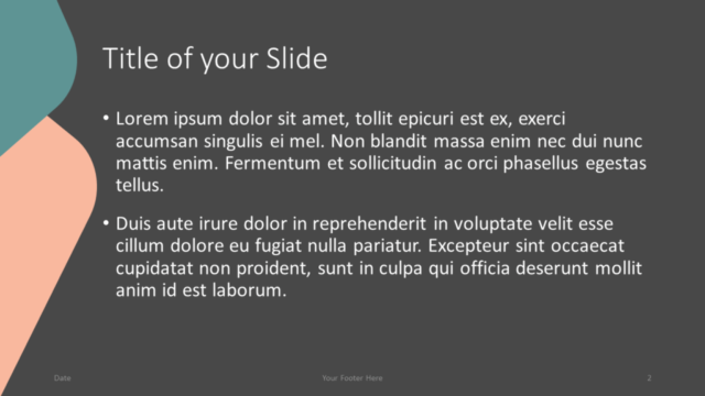 Plantilla Gratis de Esquinas Redondeadas Abstractas Para PowerPoint Y Google Slides - Diapositiva de Título Y Contenido