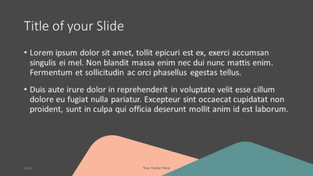 Plantilla Gratis de Esquinas Redondeadas Abstractas Para PowerPoint Y Google Slides - Diapositiva de Título Y Contenido