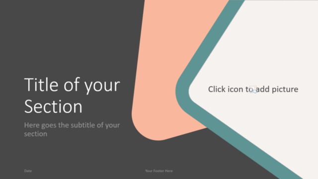 Plantilla Gratis de Esquinas Redondeadas Abstractas Para PowerPoint Y Google Slides - Diapositiva de Sección