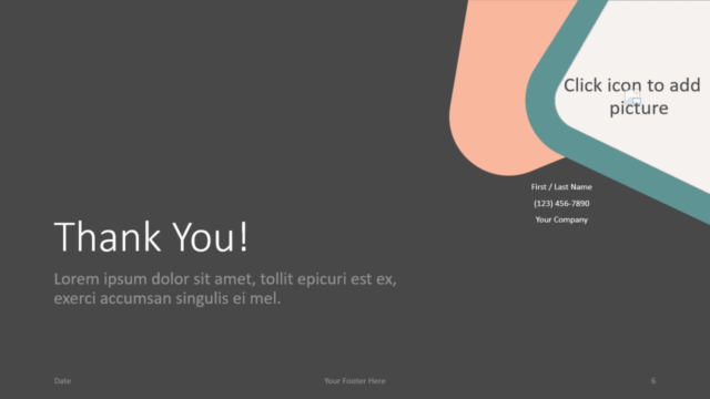 Plantilla Gratis de Esquinas Redondeadas Abstractas Para PowerPoint Y Google Slides - Diapositiva de ¡Gracias!