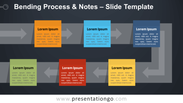 Proceso de Doblez y Notas Gráfico Gratis Para PowerPoint Y Google Slides