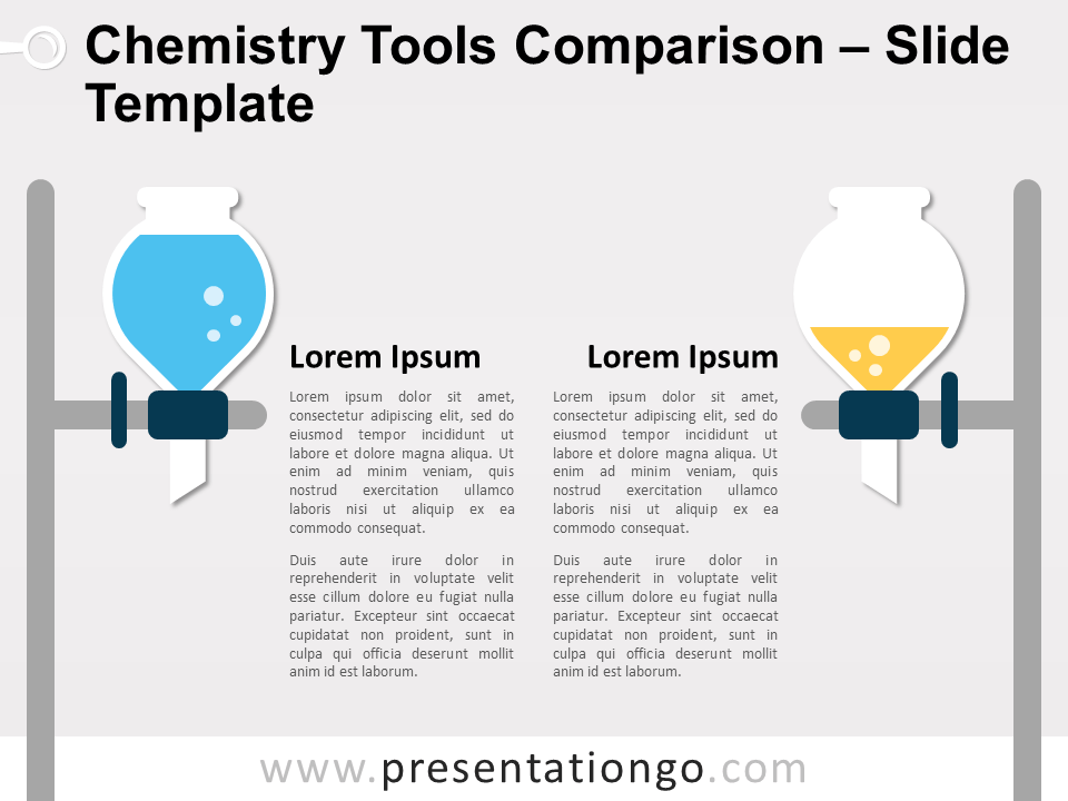 Comparación de Herramientas de Química Gráfico Gratis Para PowerPoint Y Google Slides