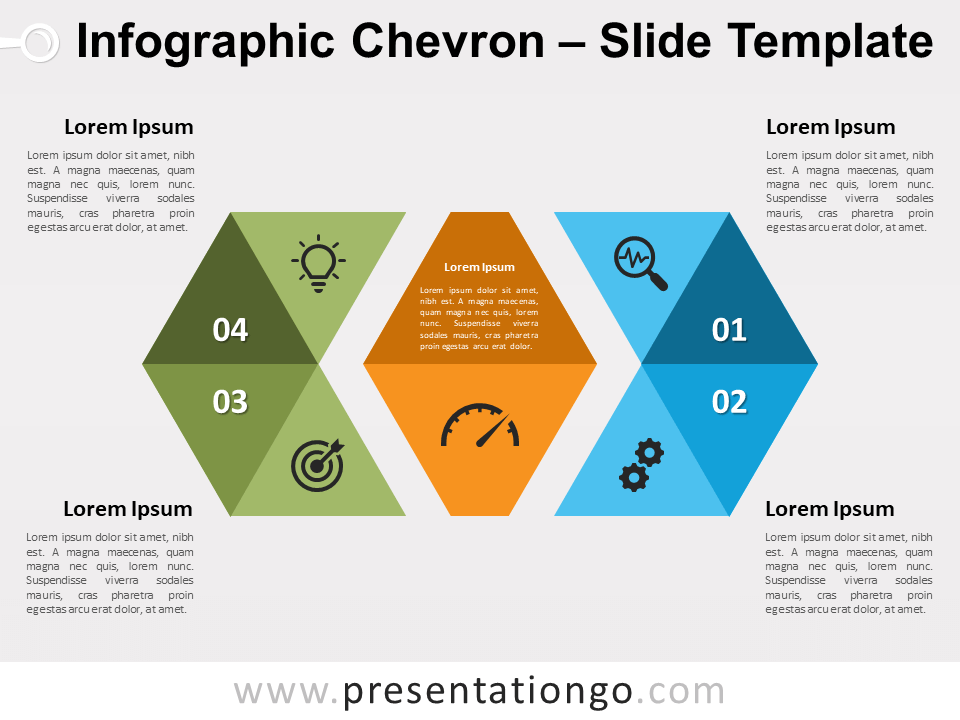Infografía Chevron Gratis Para PowerPoint Y Google Slides