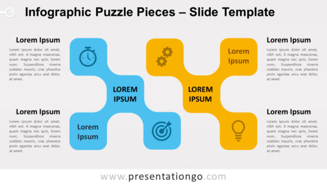 Piezas de Puzzle Infográfico Gratis Para PowerPoint Y Google Slides