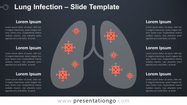 Infección Pulmonar Gráfico Gratis Para PowerPoint Y Google Slides
