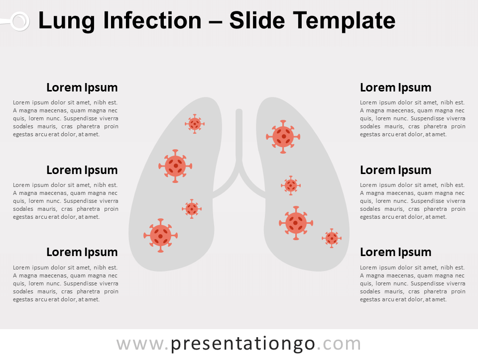 Infección Pulmonar Gráfico Gratis Para PowerPoint Y Google Slides
