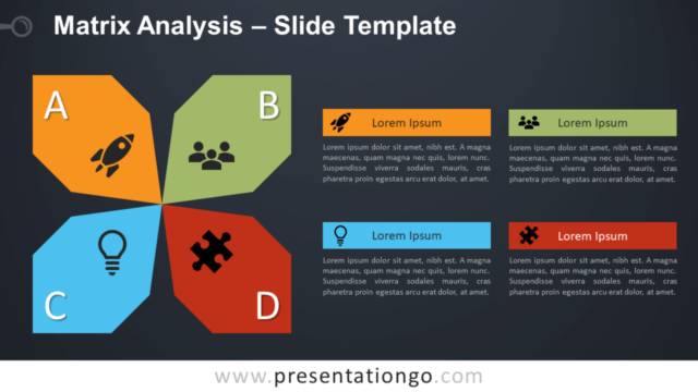 Análisis de Matriz Diagrama Gratis Para PowerPoint Y Google Slides