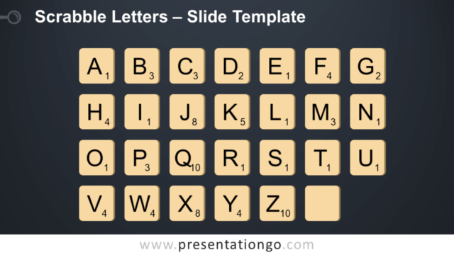 Letras de Scrabble Gráfico Gratis Para PowerPoint Y Google Slides