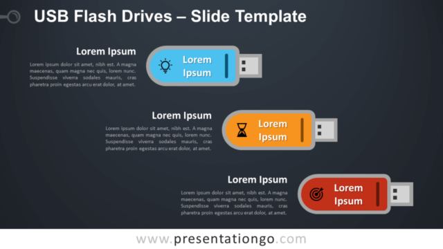 Unidades USB Gráfico Gratis Para PowerPoint Y Google Slides