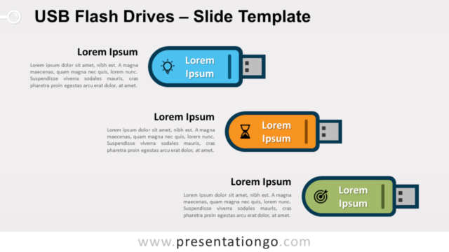 Unidades USB Gráfico Gratis Para PowerPoint Y Google Slides