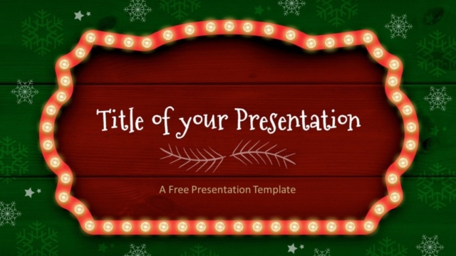 Plantilla de Marcos Navideños Gratis Para PowerPoint Y Google Slides