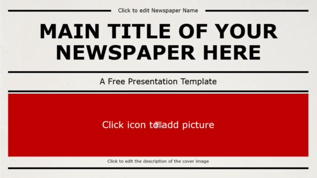 Plantilla de Periódico Gratis Para PowerPoint Y Google Slides