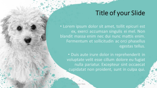 Plantilla Con Mascotas Gratis Para PowerPoint Y Google Slides - Diapositiva de Título Y Contenido