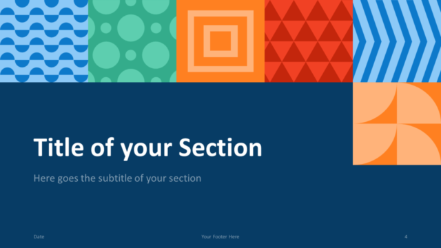 Plantilla Neo Geométrica Gratis Para PowerPoint Y Google Slides - Diapositiva de Sección