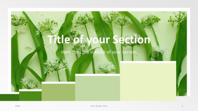 Plantilla de Paleta de Colores Gratis Para PowerPoint Y Google Slides - Diapositiva de Sección