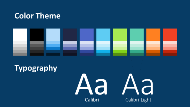 Plantilla Neo Geométrica Gratis Para PowerPoint Y Google Slides - Diapositiva con la Paleta de Colores