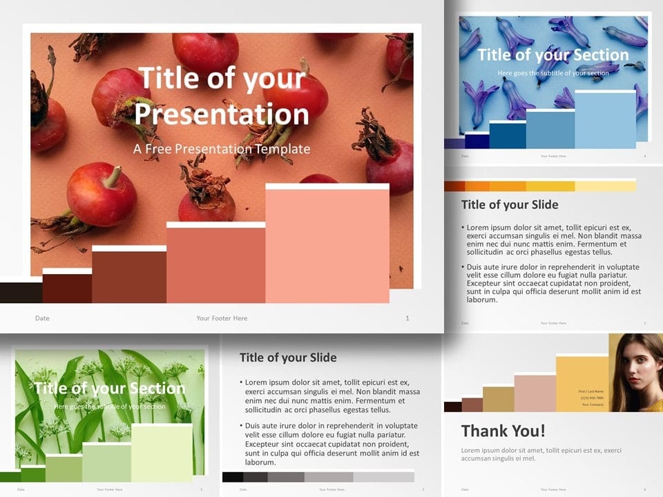 Plantilla de Paleta de Colores Gratis Para PowerPoint Y Google Slides