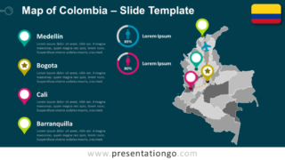 Mapa de Colombia Editable Gratis Para PowerPoint Y Google Slides