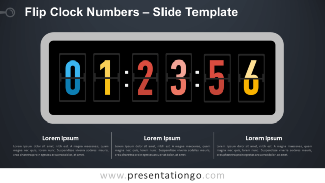 Numeros del Reloj de Pared Gráfico Gratis Para PowerPoint Y Google Slides