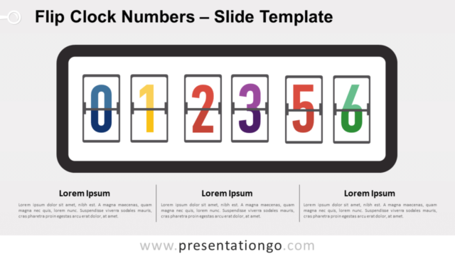 Numeros del Reloj de Pared Gráfico Gratis Para PowerPoint Y Google Slides
