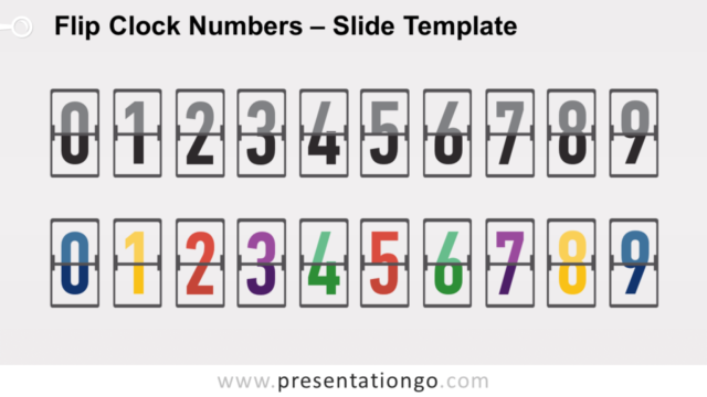 Numeros del Reloj de Pared Gráfico Gratis Para PowerPoint Y Google Slides