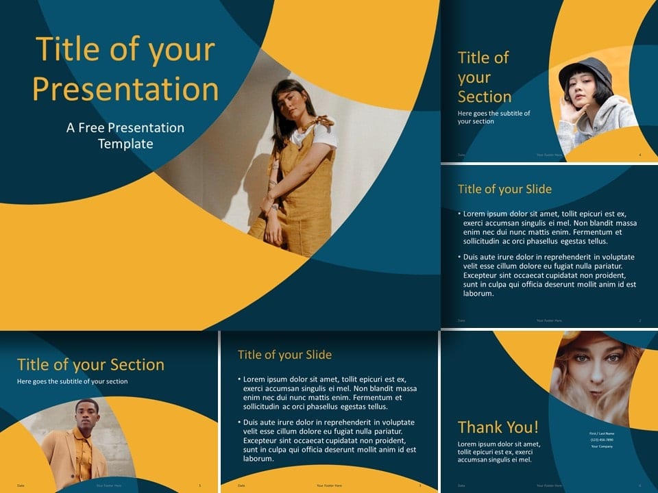Plantilla de Anillo Dorado Gratis Para PowerPoint Y Google Slides