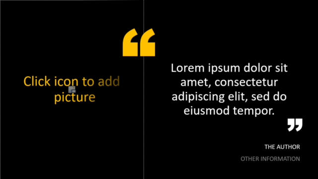 Gradiente de Cita Plantilla Gratis Para PowerPoint Y Google Slides