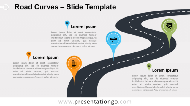 Curvas de Carretera Gráfico Gratis Para PowerPoint Y Google Slides