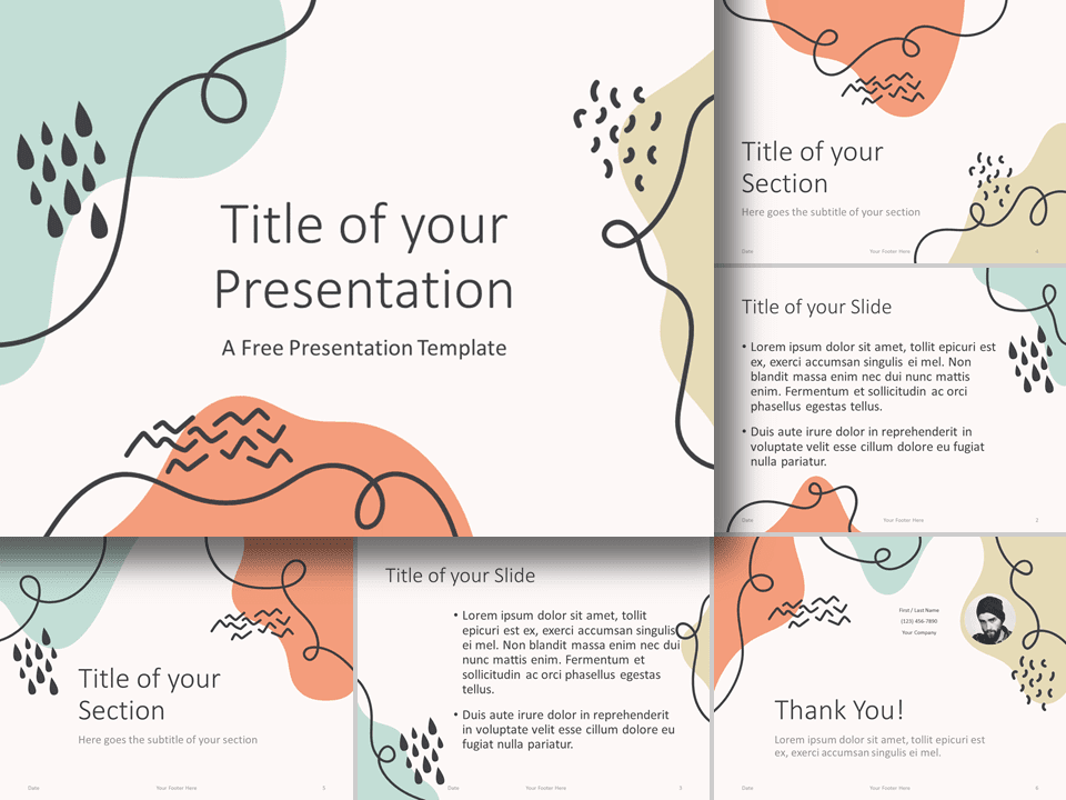 Plantilla Gratis de Memphis Moderna Para PowerPoint Y Google Slides