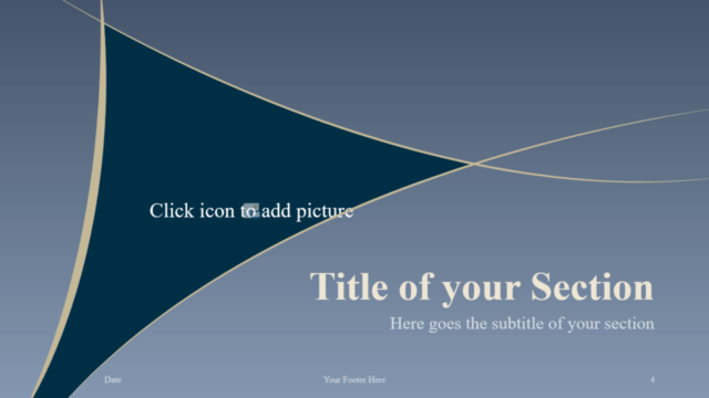 Plantilla de Media Luna Gratis Para PowerPoint Y Google Slides - Diapositiva de Sección