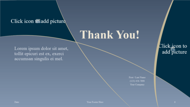Plantilla de Media Luna Gratis Para PowerPoint Y Google Slides - Diapositiva de ¡Gracias!