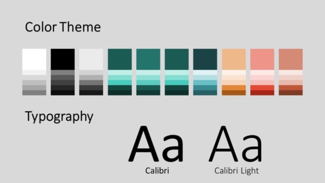 Plantilla de Cocina Gratis Para PowerPoint Y Google Slides - Diapositiva con la Paleta de Colores