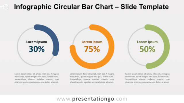 Gráfico Circular de Barras Infográficas Gratis Para PowerPoint Y Google Slides