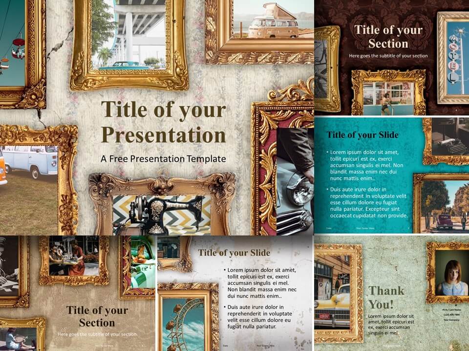 Plantilla de Marcos Renacentistas Gratis Para PowerPoint Y Google Slides