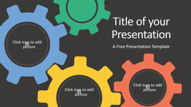 Plantilla de Engranajes Gratis Para PowerPoint Y Google Slides